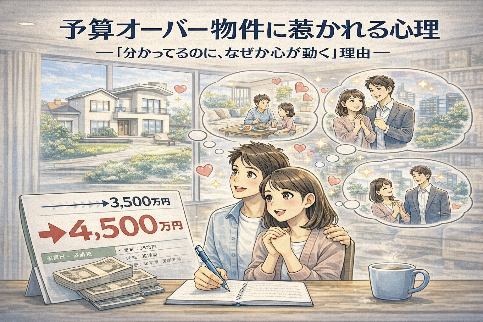 予算オーバー物件に惹かれる心理の画像