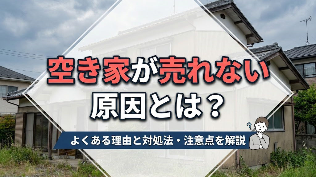 空き家が売れない原因とは？よくある理由と対処法・注意点を解説