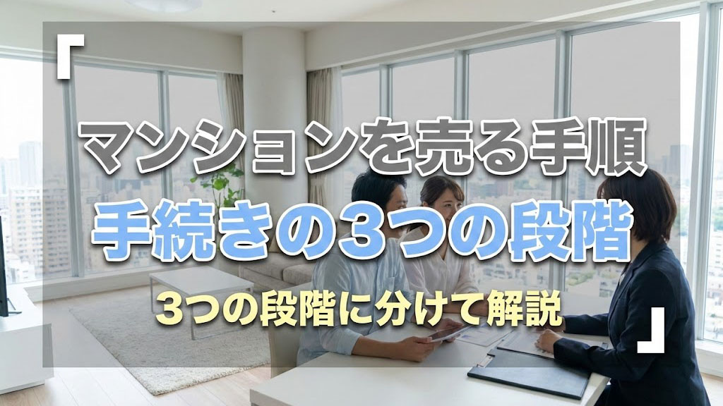 マンションを売る手順を手続きの3つの段階に分けて解説の画像