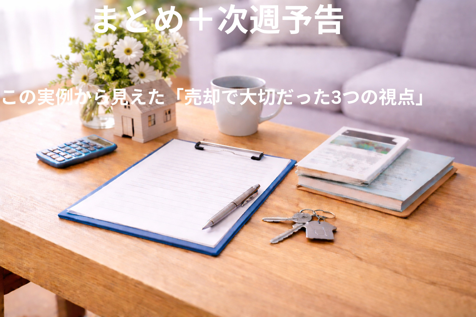 この実例から見えた「売却で大切だった3つの視点」の画像