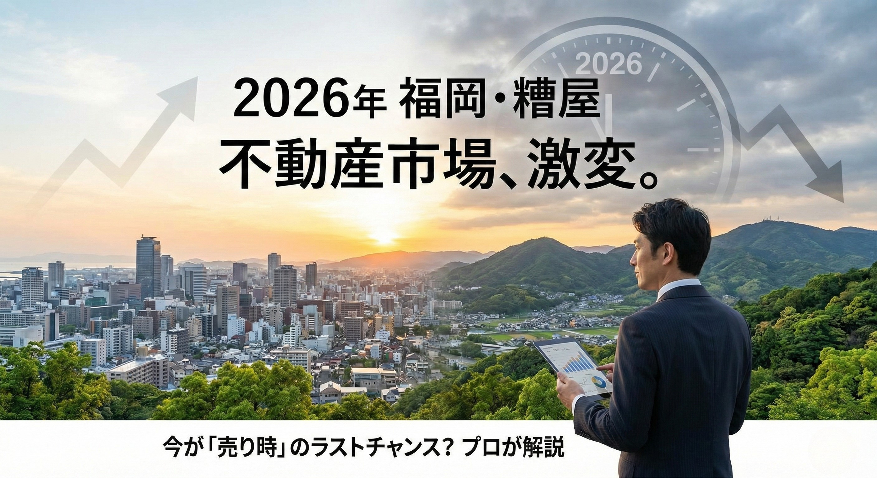 【2026年問題】金利上昇と建築費高騰のダブルパンチ！糟屋郡・福岡市の不動産売却、今動くべき「明確な理由」を徹底解説の画像