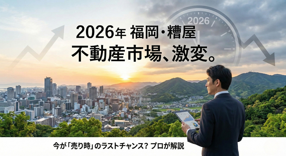 【2026年問題】金利上昇と建築費高騰のダブルパンチ！糟屋郡・福岡市の不動産売却、今動くべき「明確な理由」を徹底解説の画像