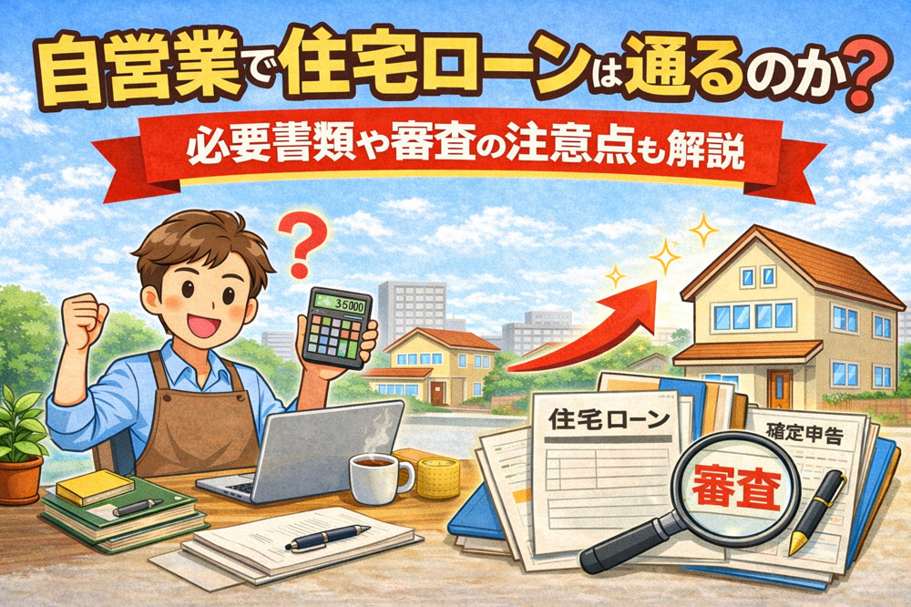 自営業で住宅ローンは通るのか？必要書類や審査の注意点も解説の画像