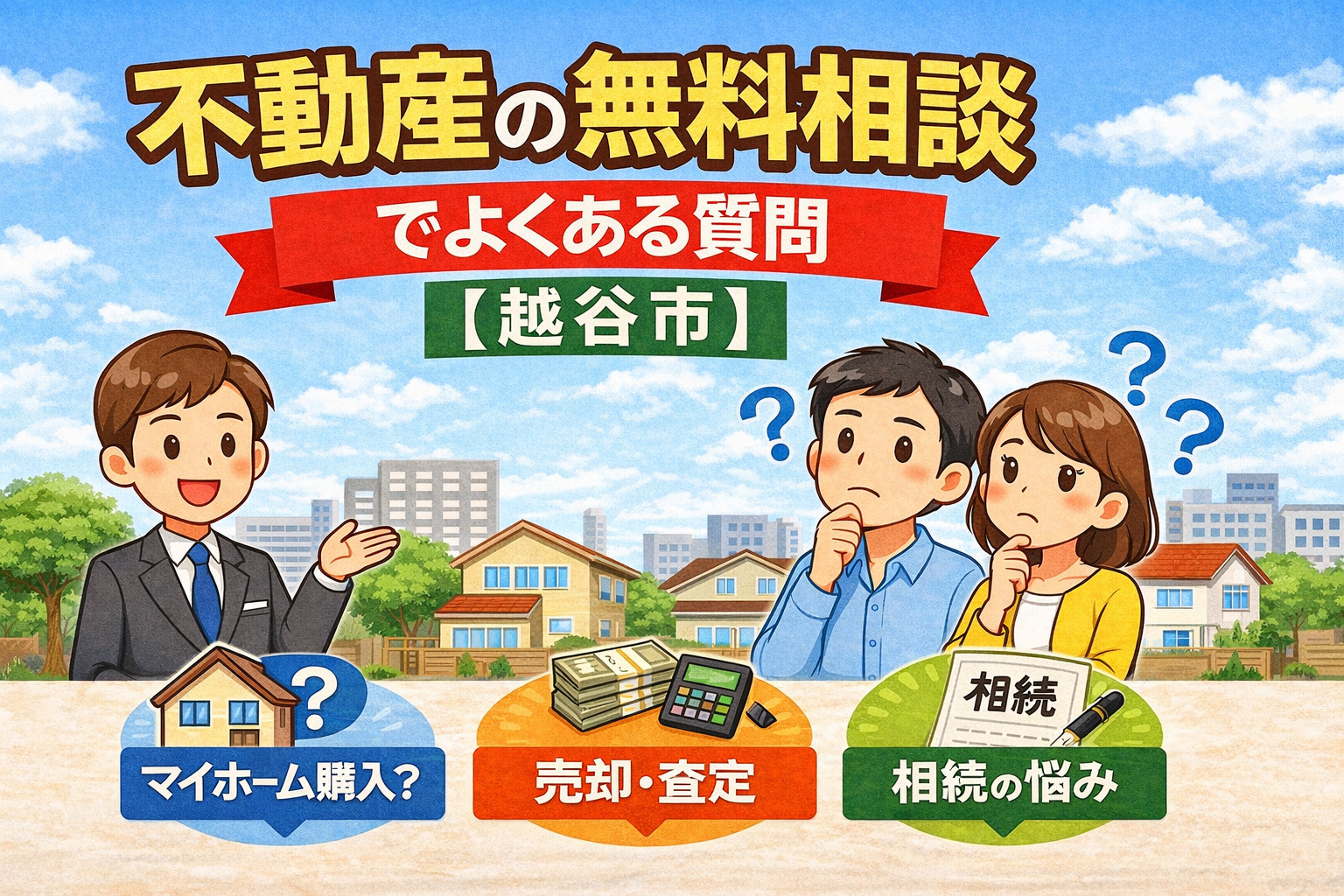 不動産の無料相談でよくある質問【越谷市】の画像