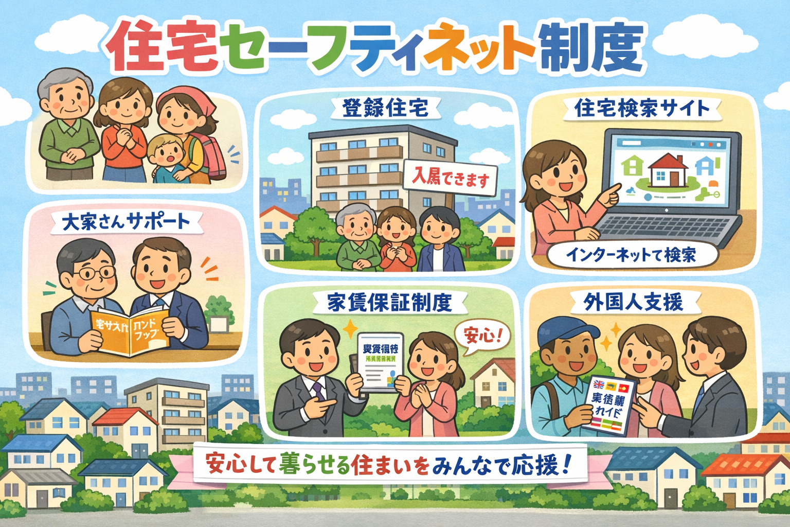 住宅セーフティネット法の改正とは ― だれもが安心して住めるためのしくみ ―の画像