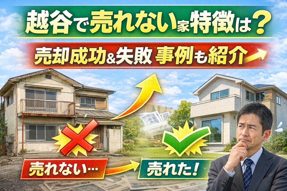 越谷で売れない家の特徴は何か？売却成功や失敗の事例も紹介の画像
