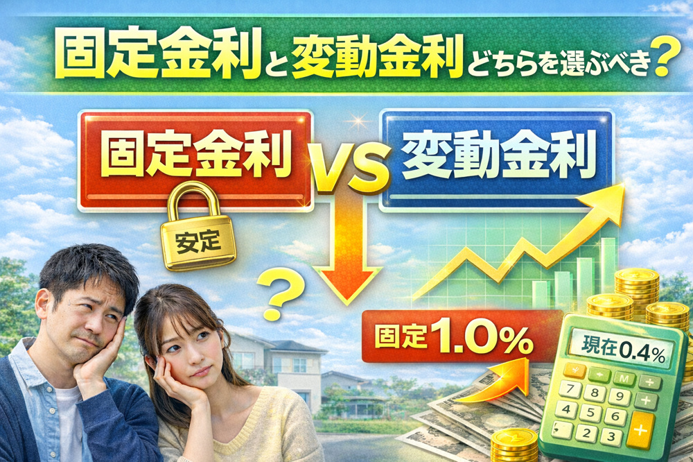 固定金利と変動金利どちらを選ぶべき？の画像