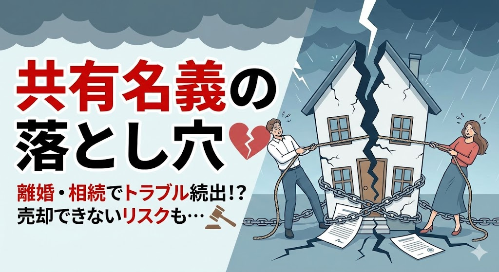 共有名義で家を購入する際のリスクは？注意点やトラブル事例も紹介の画像