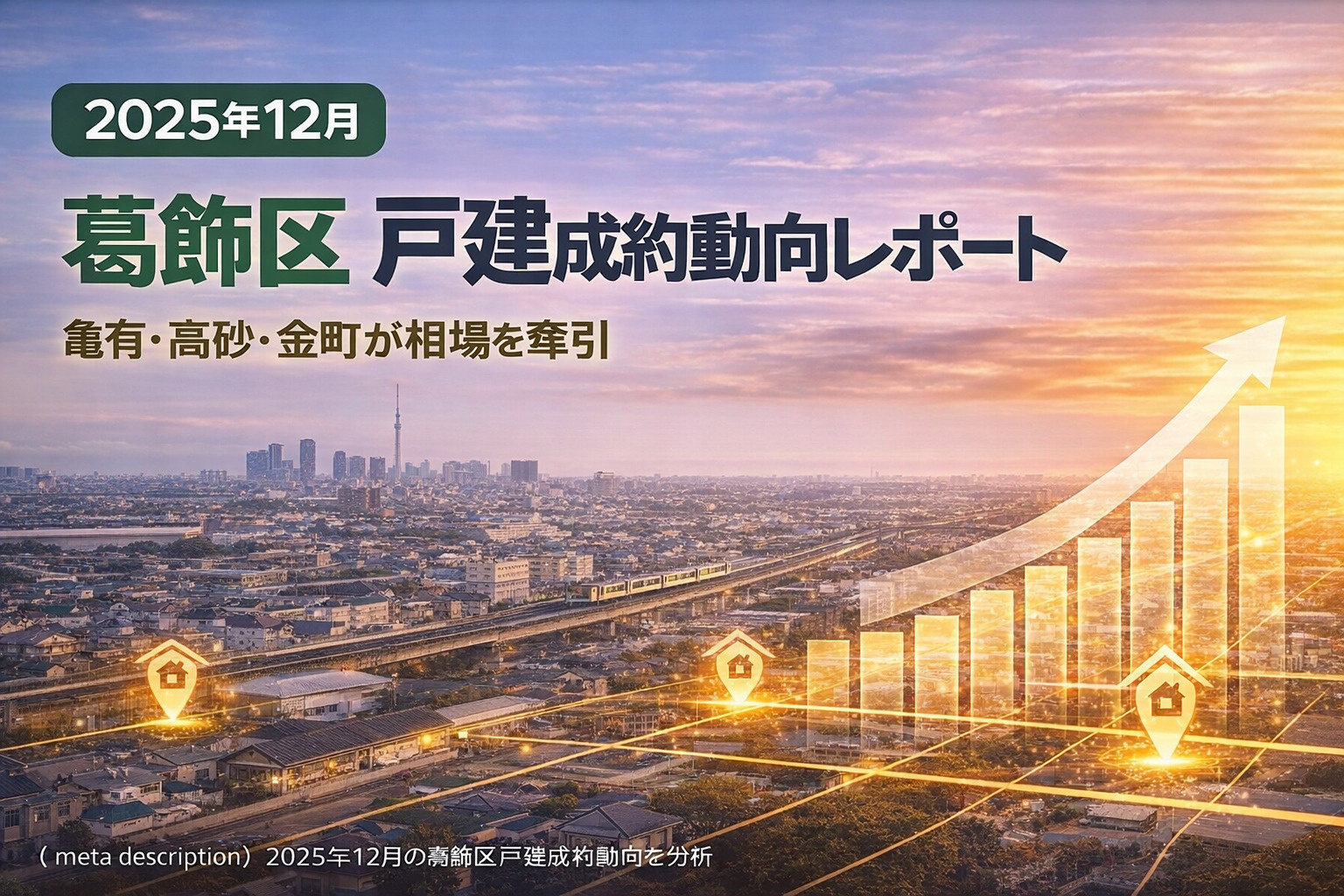【2025年12月】葛飾区 戸建成約動向レポート ― 亀有・高砂・金町が相場を牽引 ―の画像