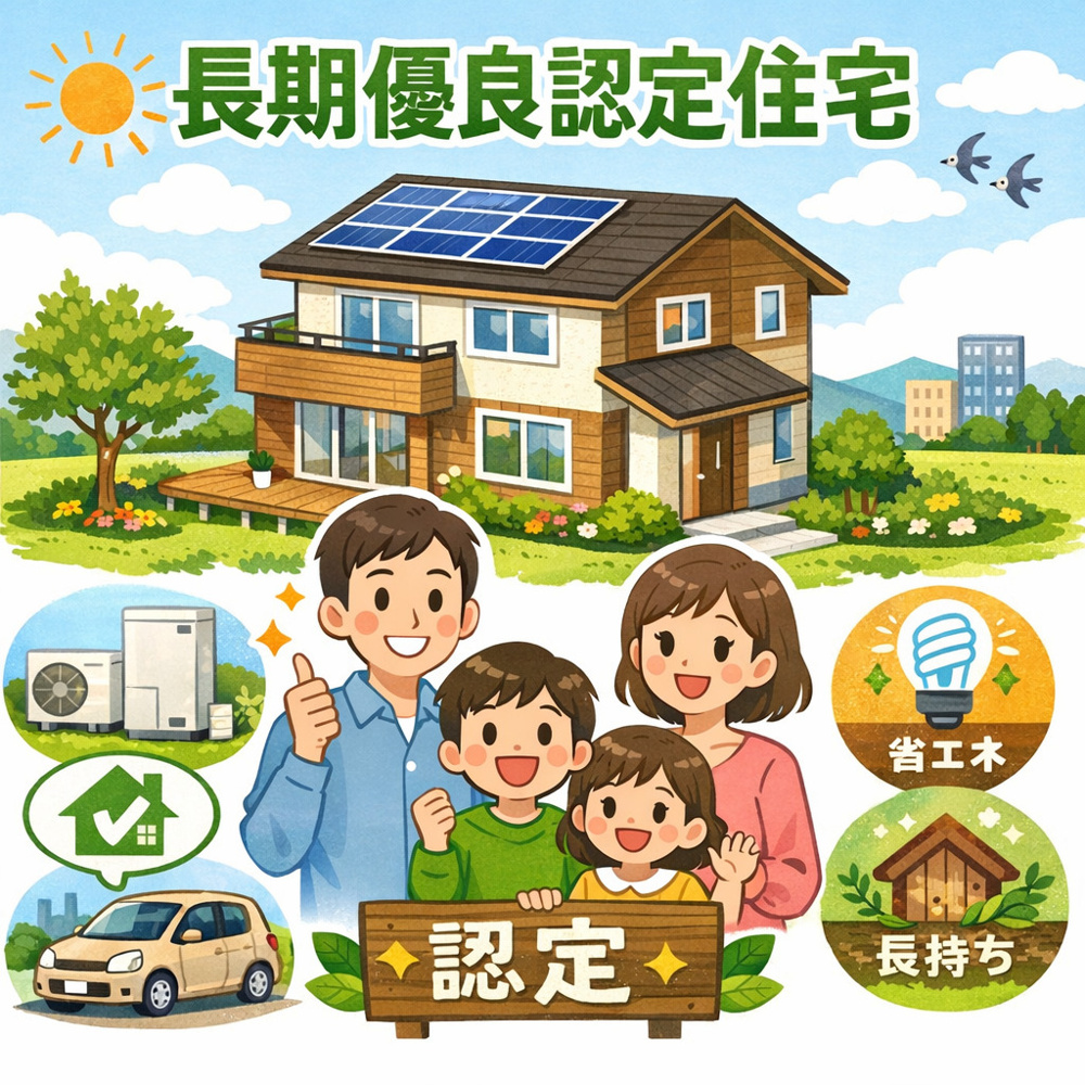 新築戸建住宅の長期優良認定住宅について【地域密着×ワンストップ・新築戸建仲介手数料無料の（株）住まいプラザ】の画像