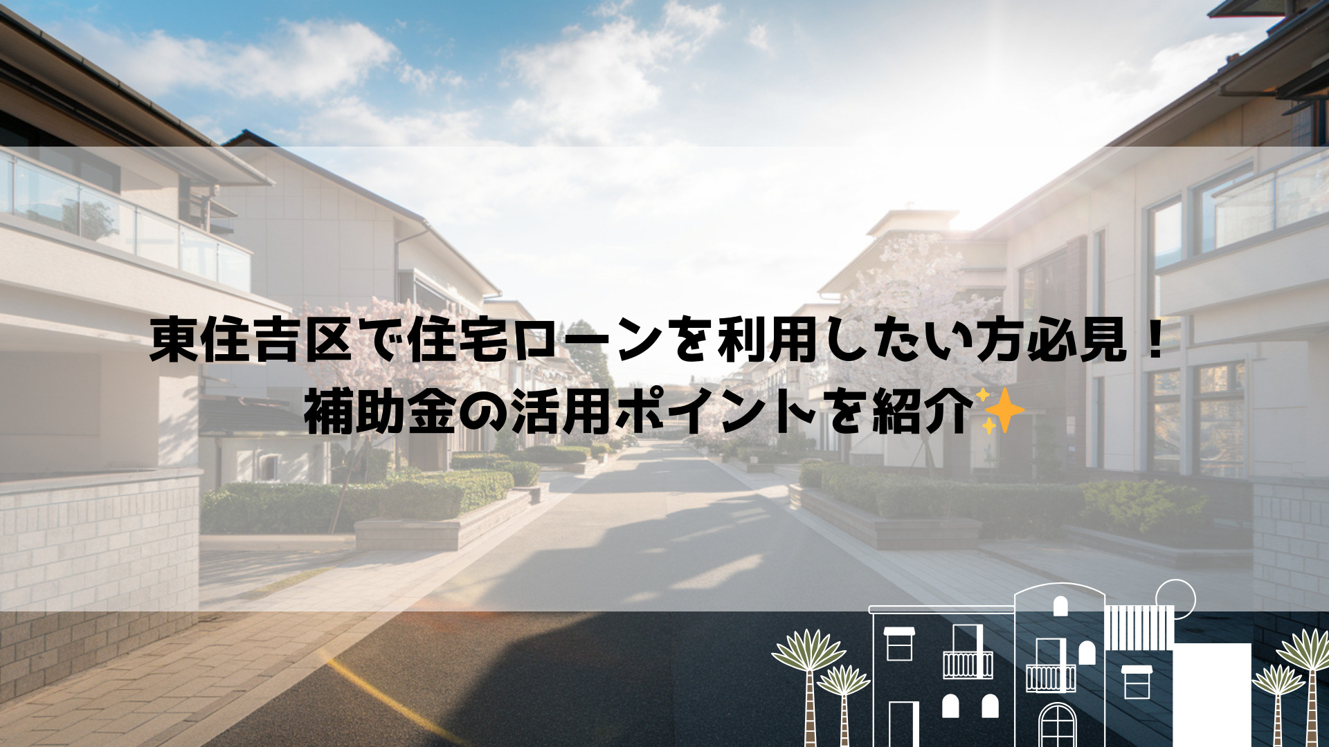 東住吉区で住宅ローンを利用したい方必見!補助金の活用ポイントを紹介の画像