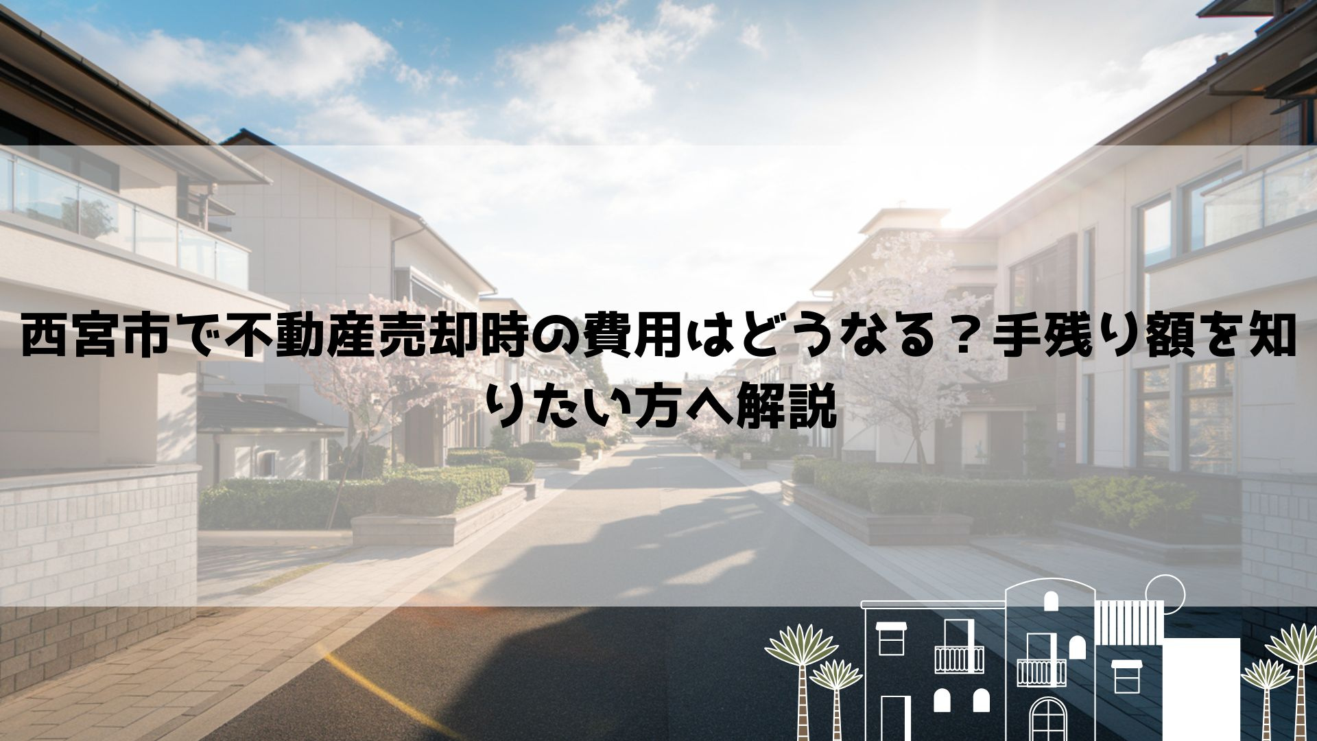 【2026年最新】西宮市で不動産売却時の費用はどうなる？手残り額を知りたい方へ解説の画像