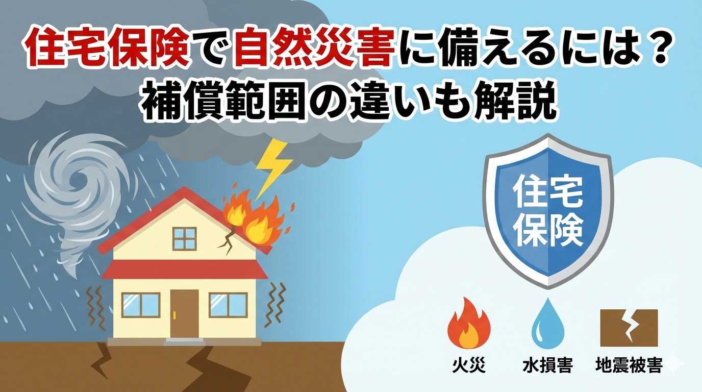 住宅保険で自然災害に備えるには？補償範囲の違いも解説の画像