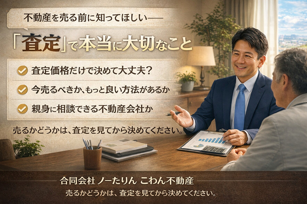 不動産を売る前に知ってほしい、「査定」で本当に大切なことの画像