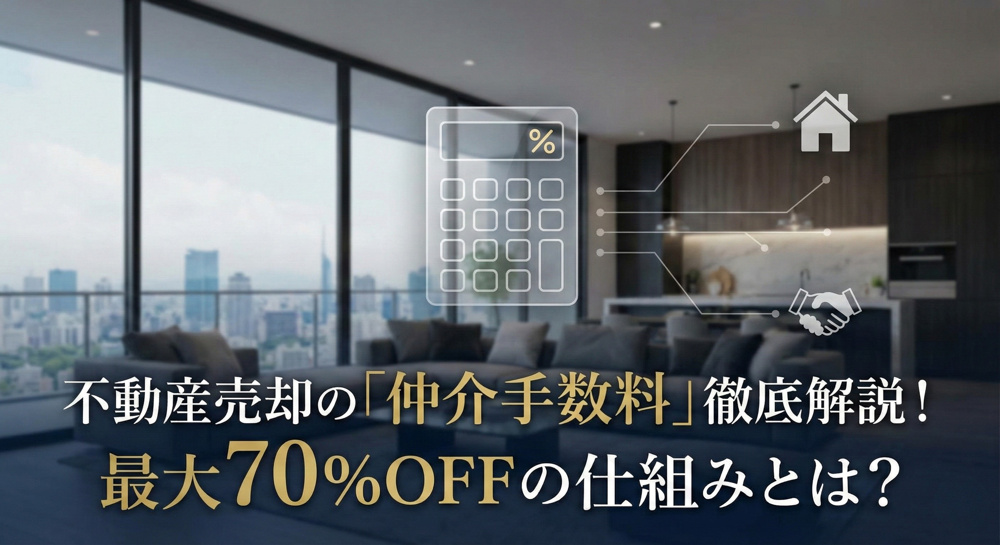 不動産売却の「仲介手数料」徹底解説！最大70%OFFの仕組みと、絶対に知っておくべき「囲い込み」のリスクの画像