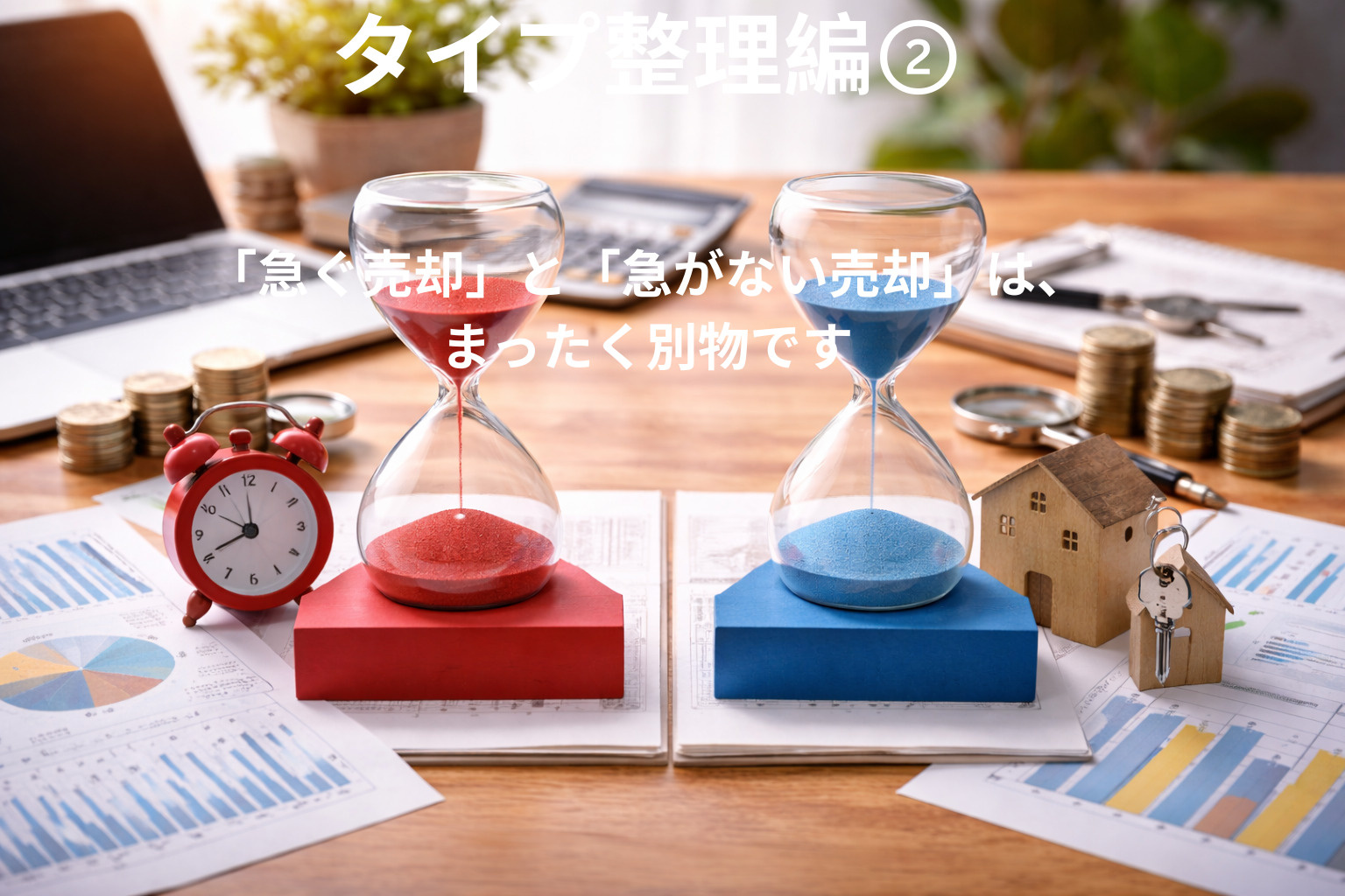 「急ぐ売却」と「急がない売却」は、まったく別物ですの画像