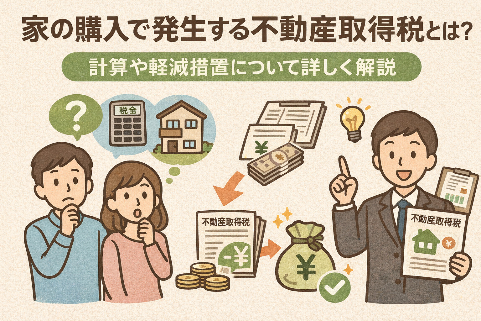 家の購入で発生する不動産取得税とは？計算や軽減措置について詳しく解説の画像
