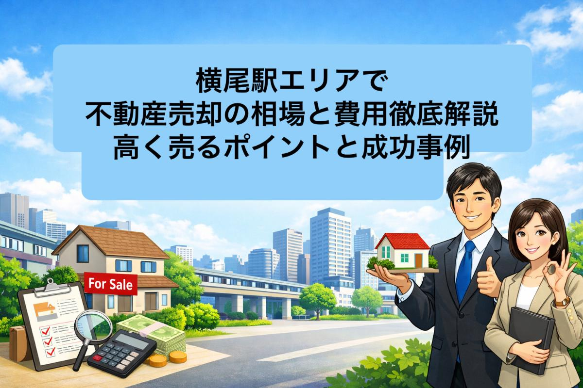 横尾駅エリアで不動産売却の相場と費用徹底解説|高く売るポイントと成功事例の画像