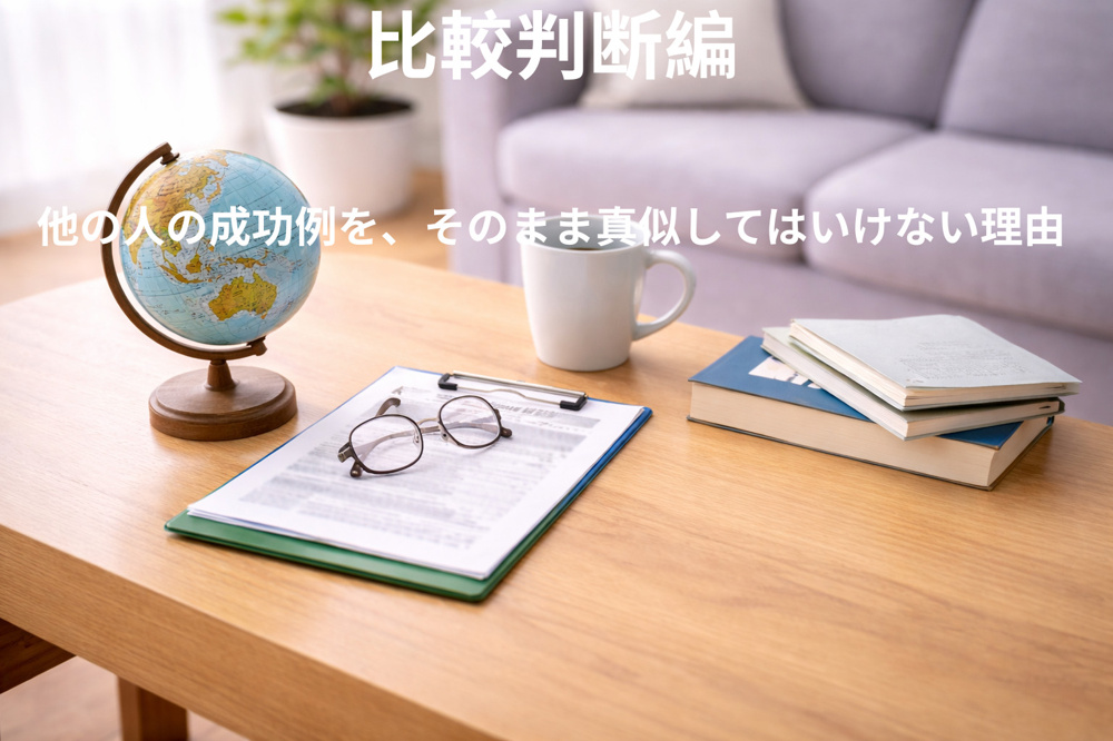 他の人の成功例を、そのまま真似してはいけない理由の画像