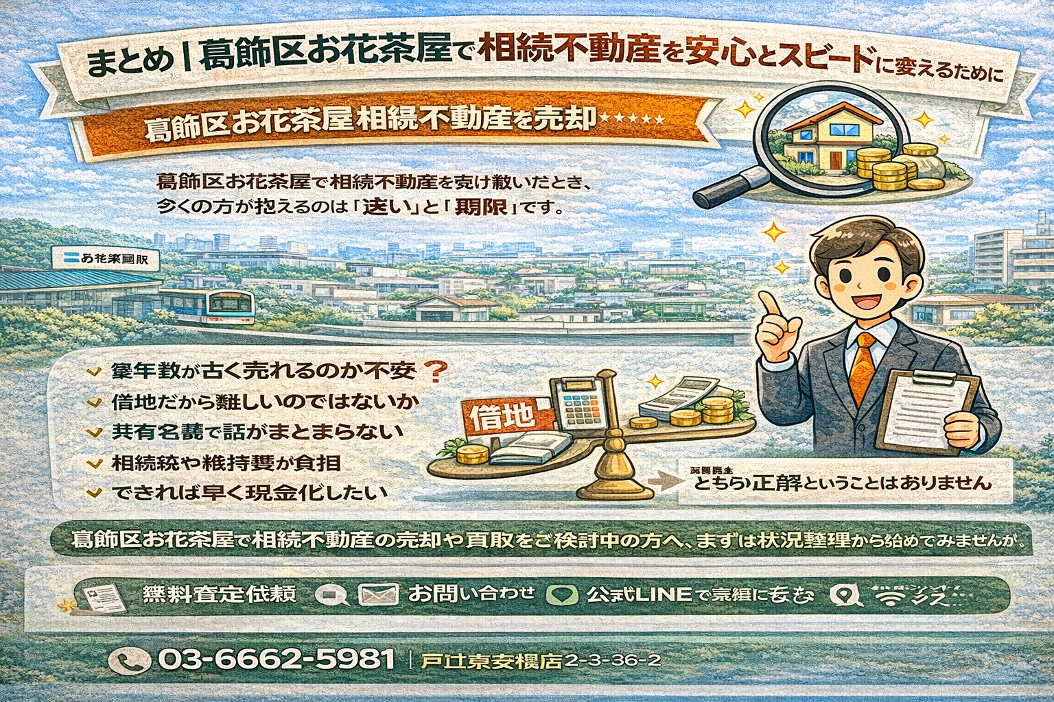 葛飾区お花茶屋で相続不動産を安心に変えるまとめ