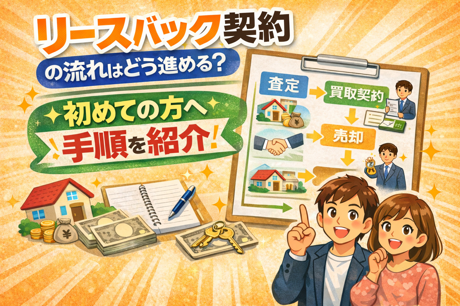リースバック契約の流れはどう進める？初めての方へ手順を紹介の画像