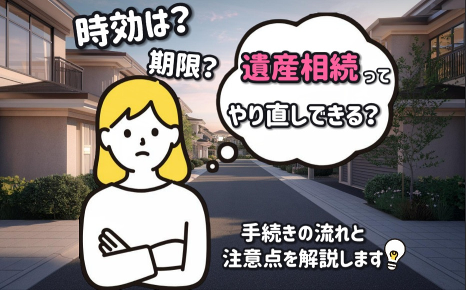 遺産相続のやり直しは期限や時効がある?手続きの流れと注意点を解説の画像