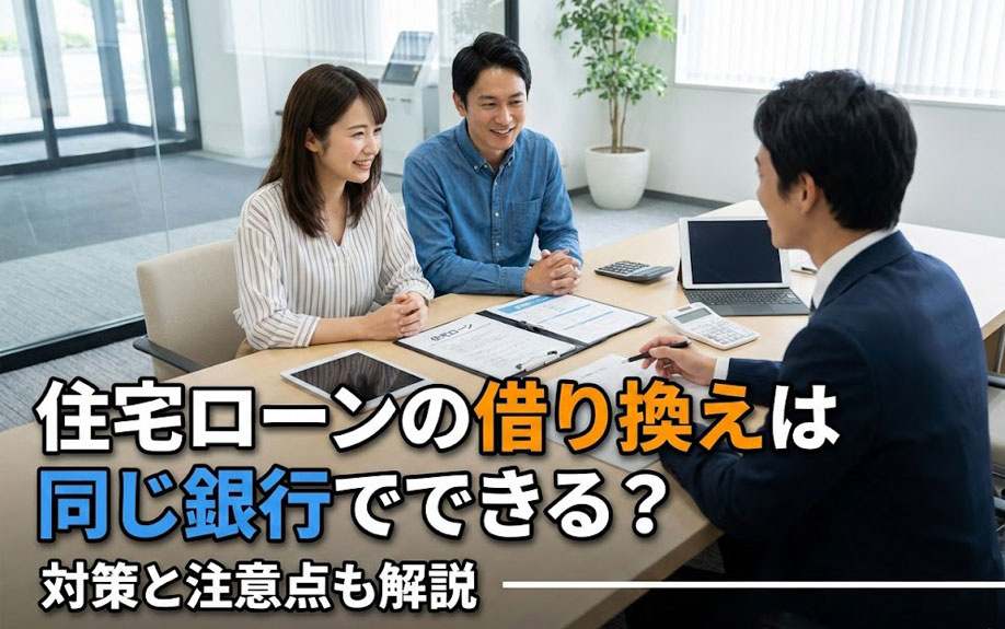 住宅ローンの借り換えは同じ銀行でできる？対策と注意点も解説