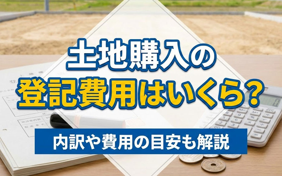 土地購入の登記費用はいくら？内訳や費用の目安も解説の画像