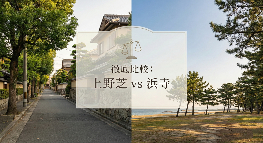 【徹底比較】堺の憧れ「上野芝 vs 浜寺」住むならどっち？土地の価値と暮らしの質をプロが本音で語るの画像