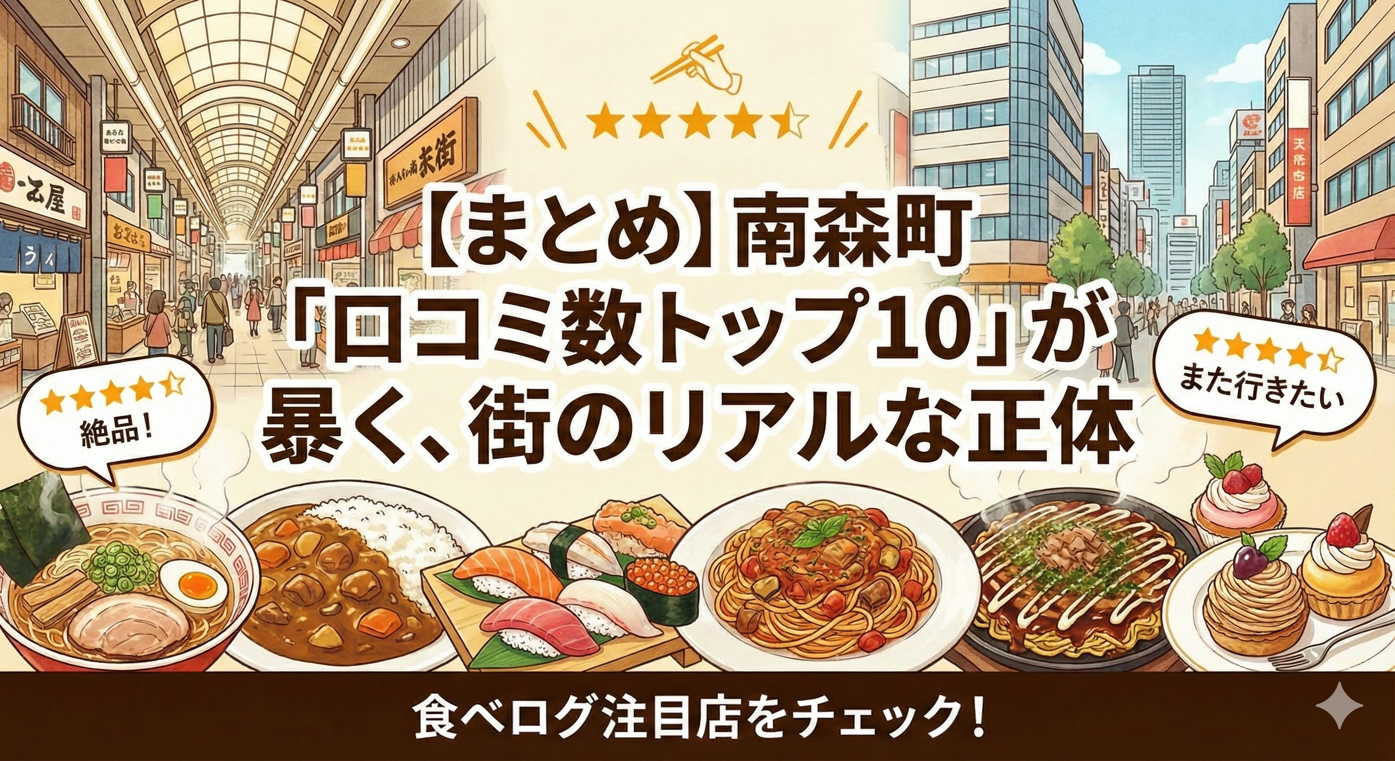 【商圏分析】半径800mの熱量。口コミ数トップ10から読み解く南森町の「実需」の画像