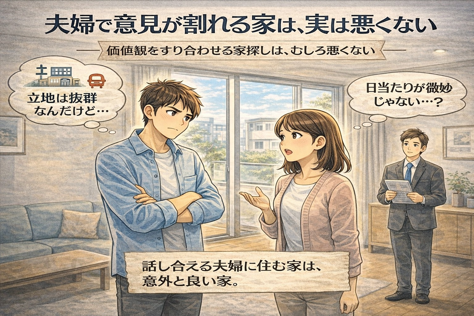 夫婦で意見が割れる家は、実は悪くないの画像