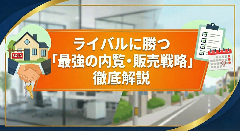 ライバルに勝つ「最強の内覧・販売戦略」徹底解説の画像