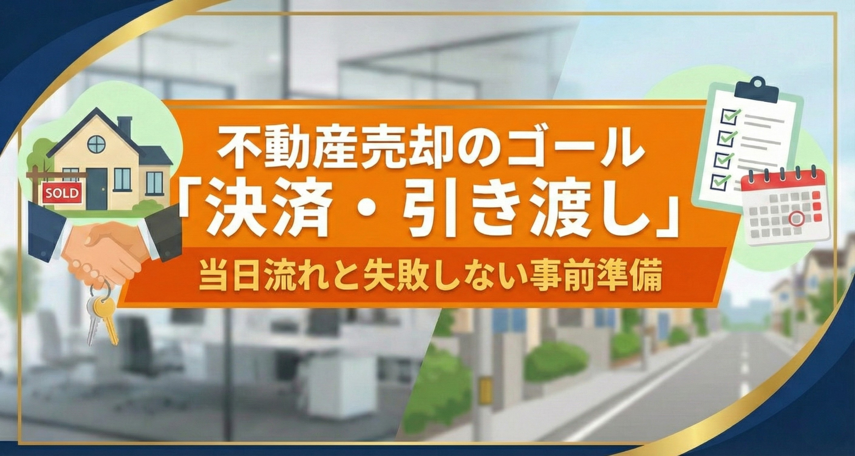 不動産売却のゴール「決済・引き渡し」当日流れと失敗しない事前準備の画像