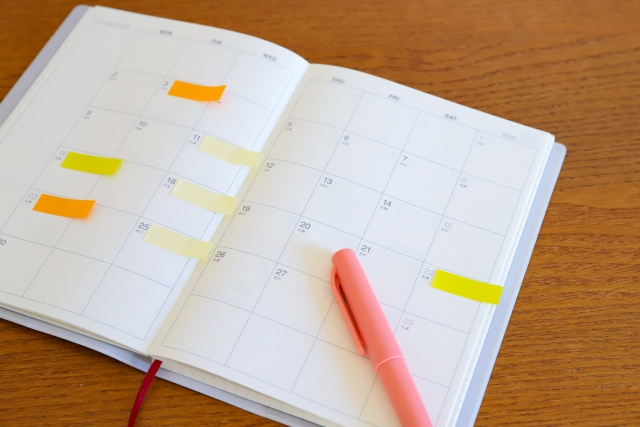 お部屋探しの成功にはスケジュール管理が不可欠