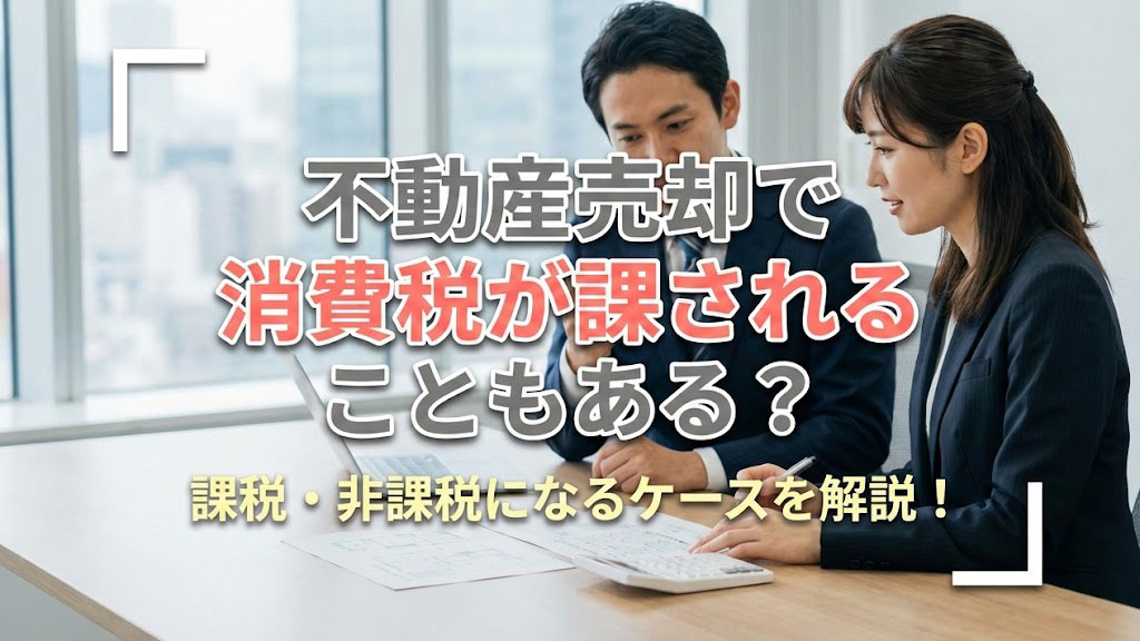 不動産売却で消費税が課されることもある？課税・非課税になるケースを解説！の画像