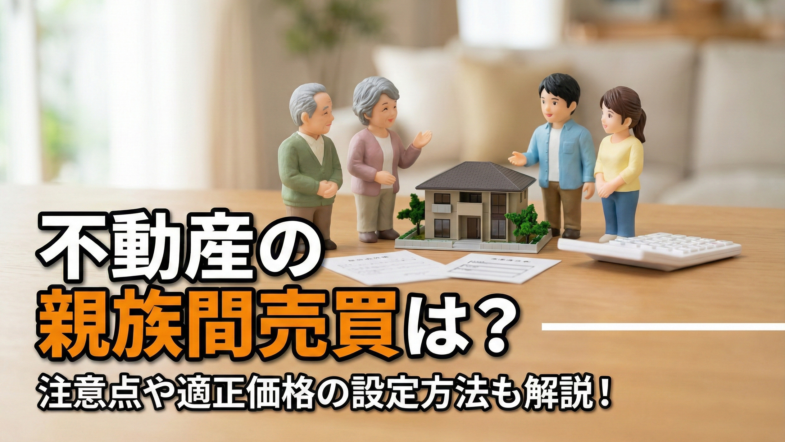 不動産の親族間売買は？注意点や適正価格の設定方法も解説！の画像