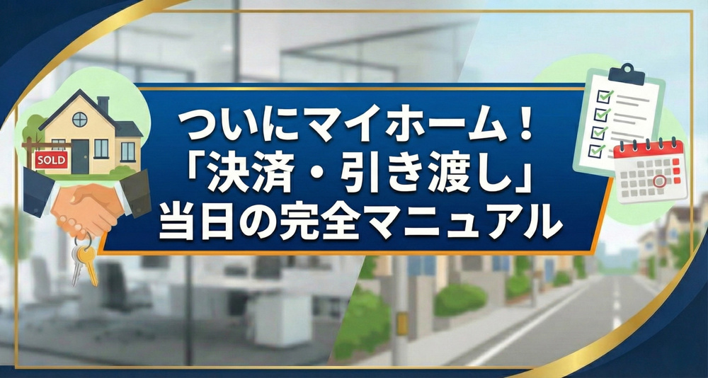 ついにマイホーム！ 「決済・引き渡し」 当日の完全マニュアルの画像