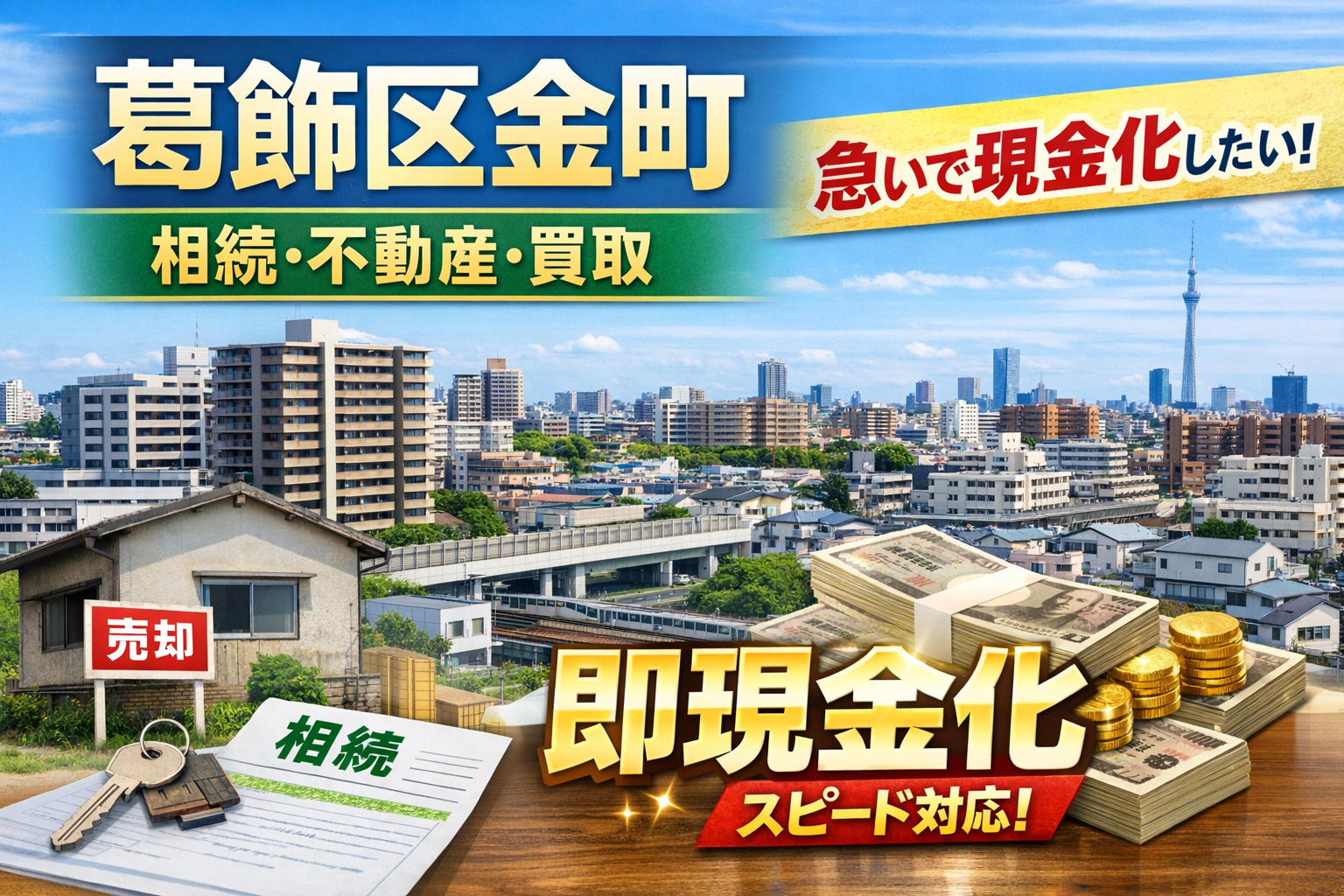 【葛飾区金町・東金町】相続不動産を早く・安全に売却する方法｜仲介と買取の違いと後悔しない判断基準の画像