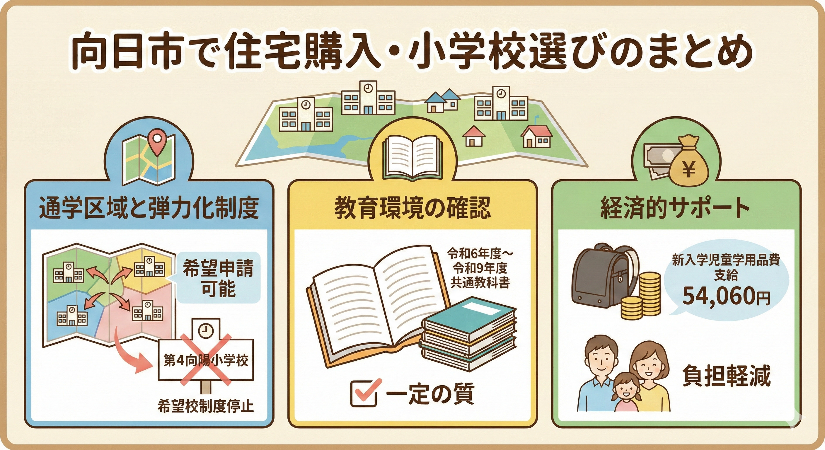 向日市で小学校の評判が気になる方必見！不動産選びのポイントも解説の画像