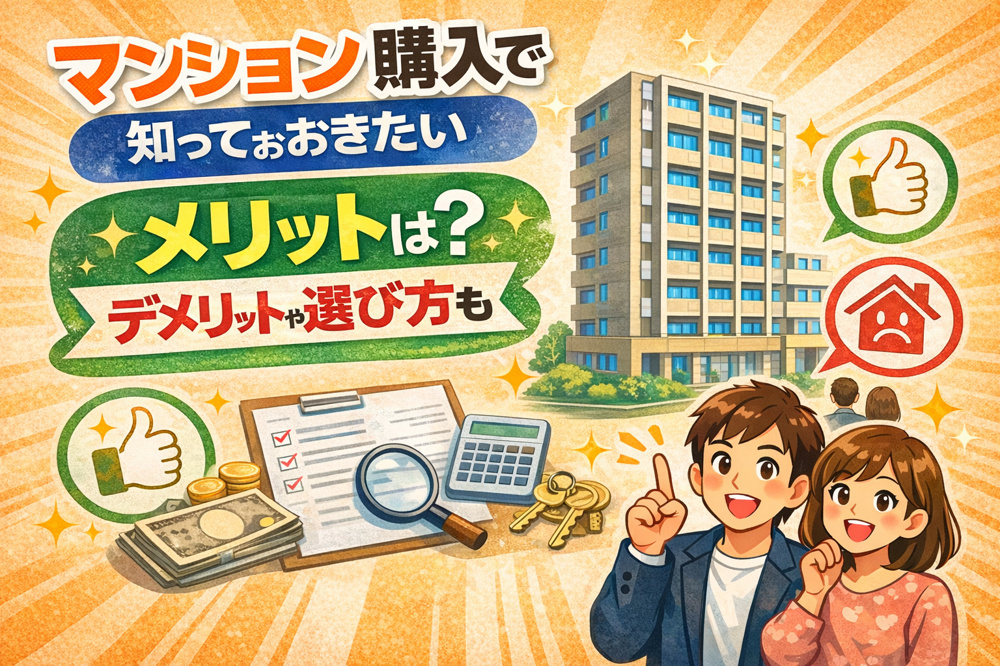マンション購入で知っておきたいメリットは？デメリットや選び方も解説の画像