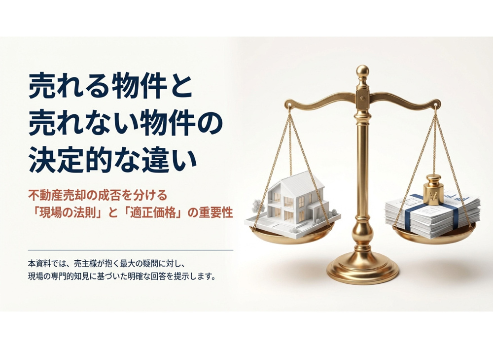 売れる物件と売れない物件の違いの画像