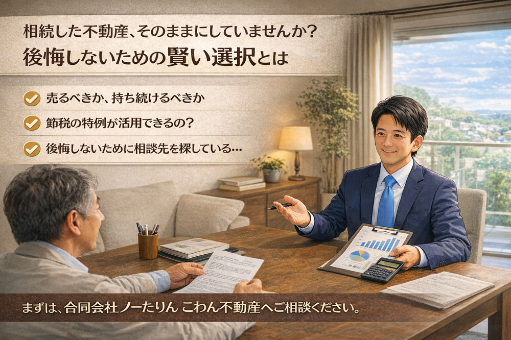 相続した不動産、そのままにしていませんか？後悔しないための賢い選択とはの画像