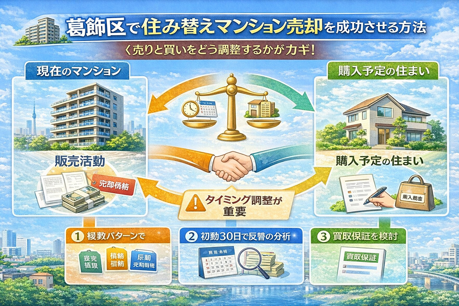 葛飾区マンション住み替え売却の進め方と資金計画のポイント