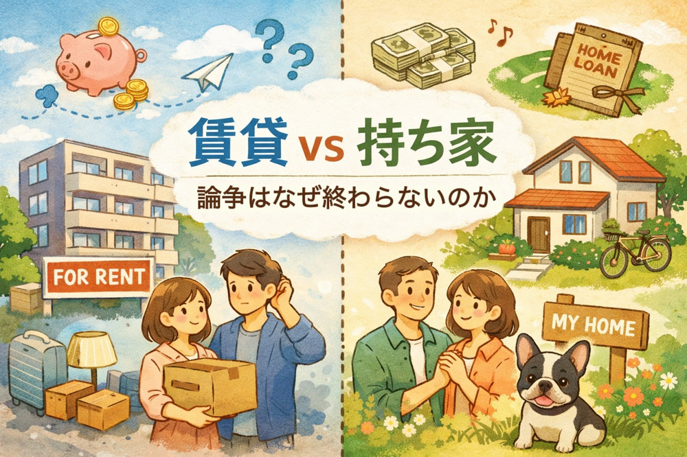 「賃貸ｖｓ持ち家」論争はなぜ終わらないのかの画像