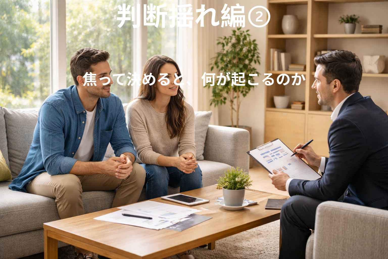 焦って決めると、何が起こるのかの画像