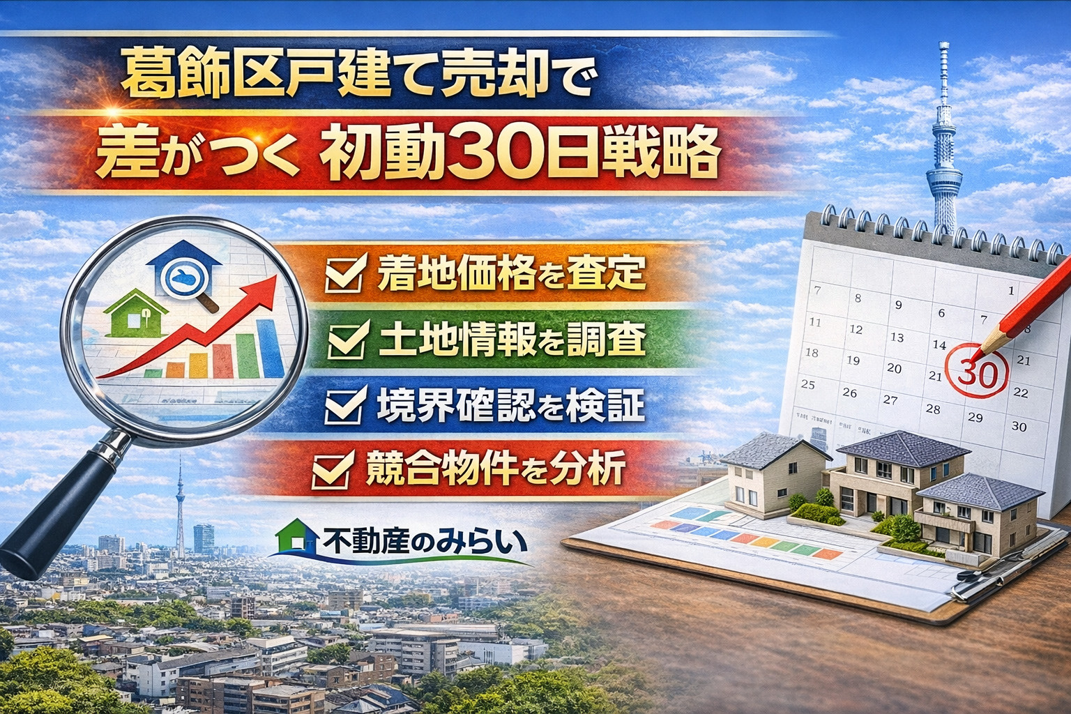 葛飾区戸建て売却で重要な初動30日戦略