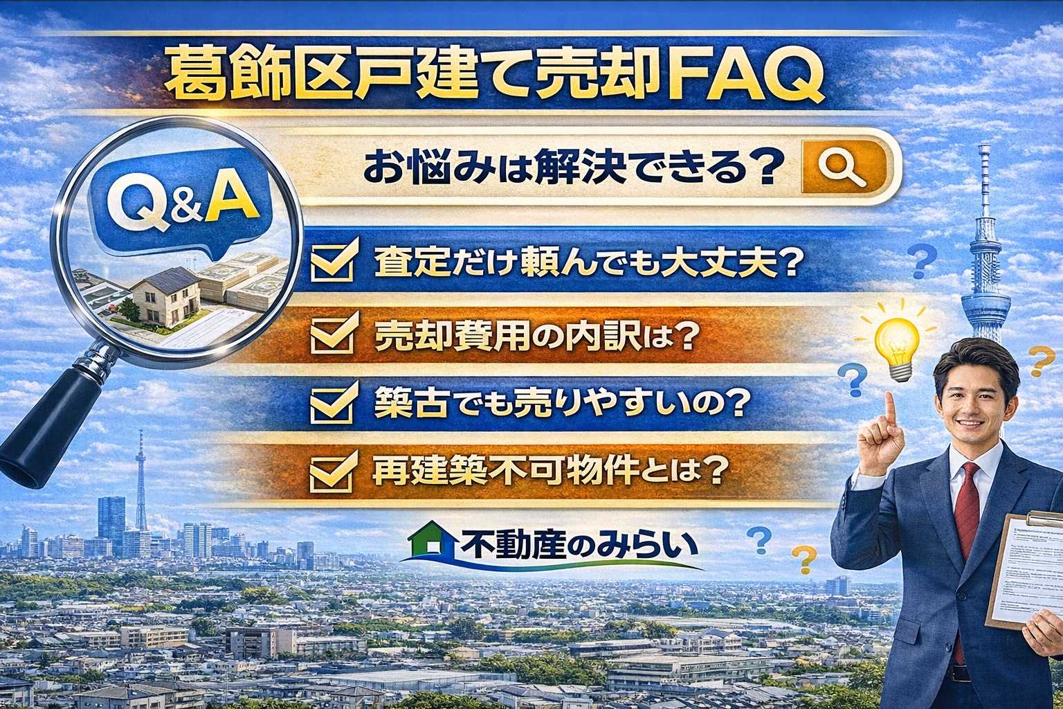葛飾区戸建て売却に関するよくある質問