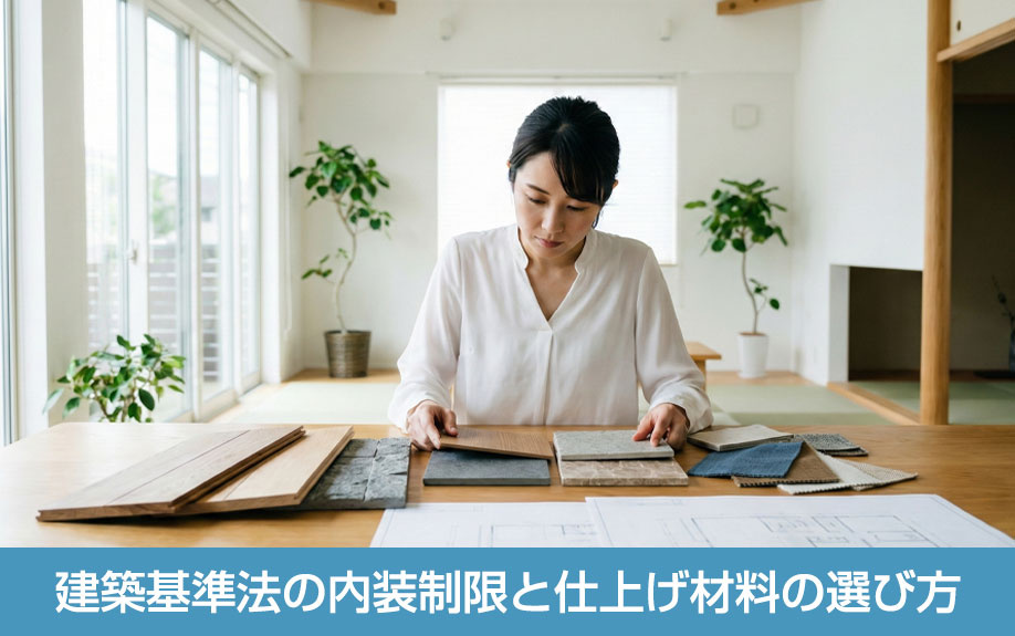 建築基準法の内装制限と仕上げ材料の選び方