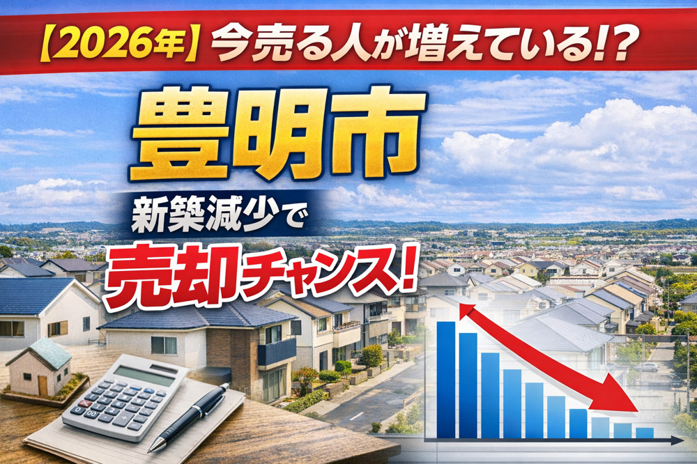 【2026年最新版】豊明市の直近3ヶ月成約データ公開｜新築供給減少で“今売る人”が増えている理由の画像