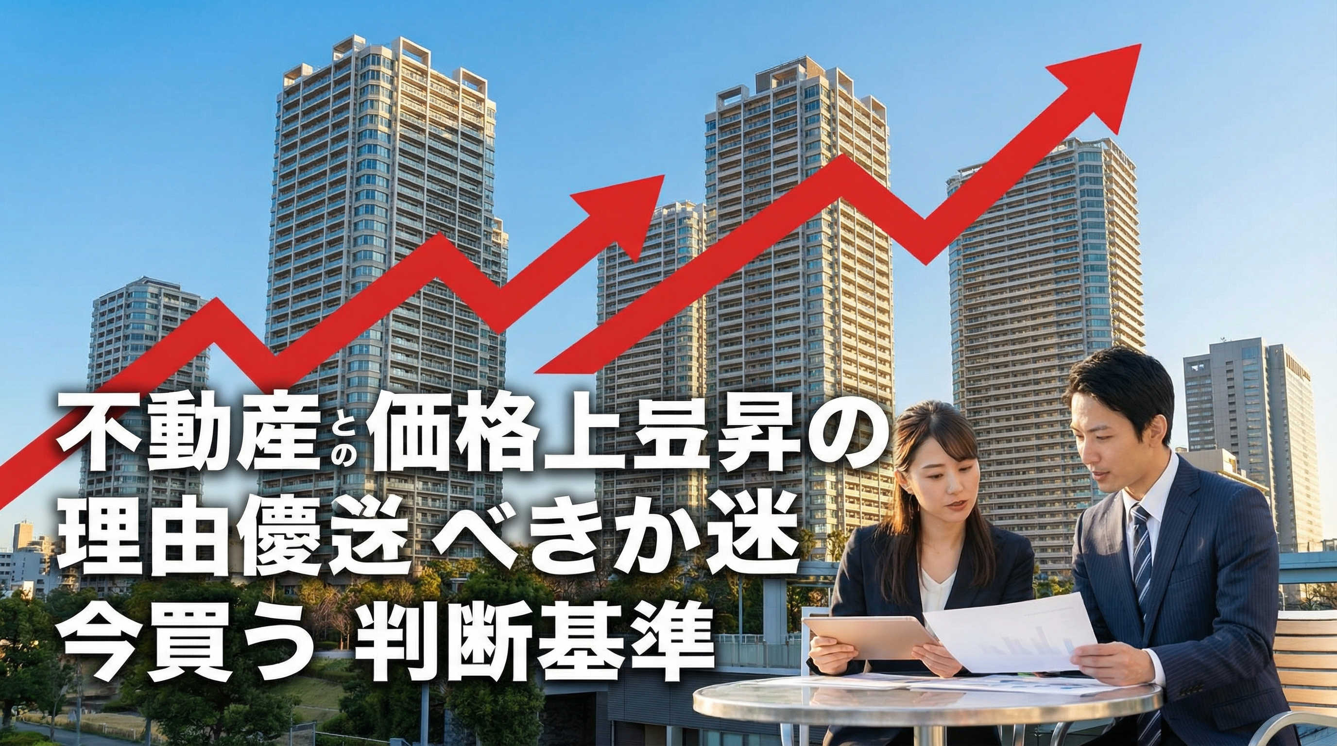 不動産価格上昇の理由と今買うべきか迷った時の判断基準の画像